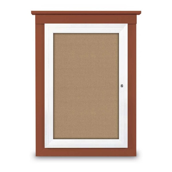 Single Door Enclosed Letterboard, 47"x36